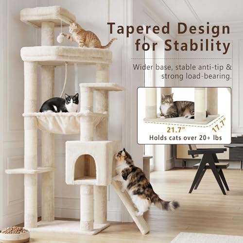 Heybly 64.2" Heavy-Duty Cat Tree - Image 2