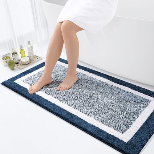 OLANLY Large Bathroom Rugs 40x24, Soft Absorbent Microfiber Bath Rugs by OLANLY