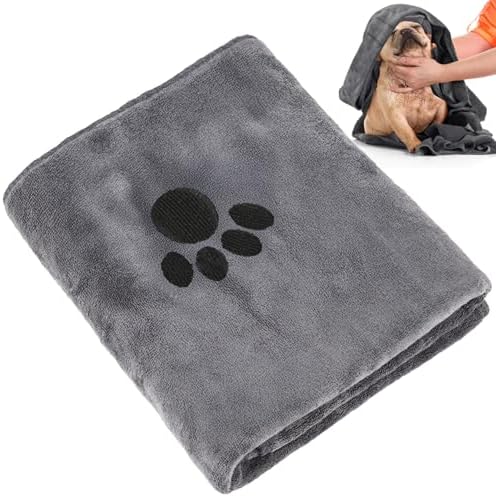 55 x 27.6 Inch Dog Towels for Drying Dogs, Absorbent Microfiber Dog Towel by Opvixi