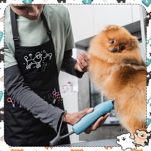 Dog Grooming Apron with 4 Pockets Grooming Apron - Image 6
