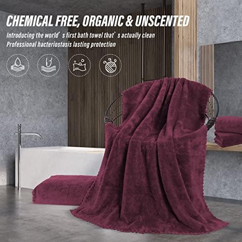 MOONQUEEN 6 Pack Premium Bath Towel Set - Image 5