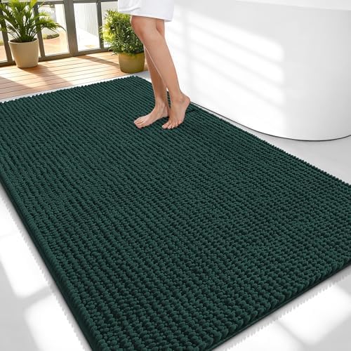 OLANLY Thick Chenille Large Bathroom Rugs Mats 59x35 by OLANLY