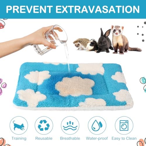 Haull 4 Pcs Waterproof Guinea Pig Bedding Mat, 13 x 10 - Image 5