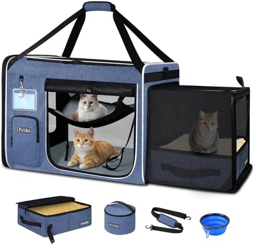 Petskd Side Expandable Extra Large Cat Carrier by Petskd