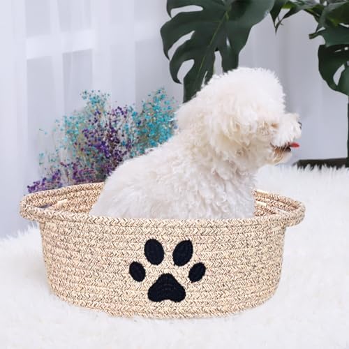 Small Woven Dog Toy Basket - Image 3