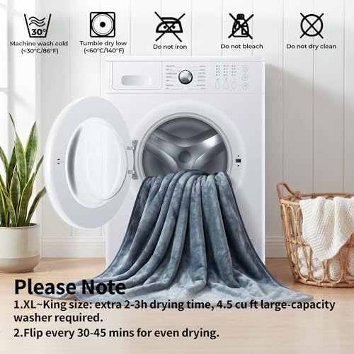 Sunheir Waterproof Blanket for Bed Queen Size, Reversible Soft Sherpa Fleece - Image 5