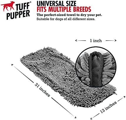 Tuff Pupper Quick Dry Towel for Dogs | Ultra Absorbent Microfiber Shammy | - Image 3