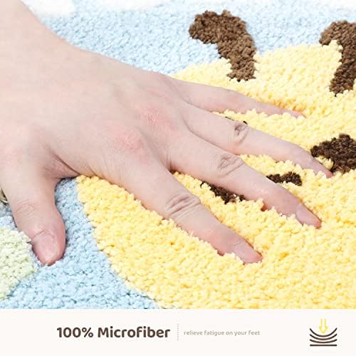 Molesun Bee Bath Mat 16x24, Soft Absorbent Microfiber Bath Rugs - Image 5