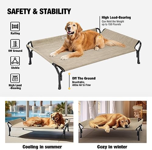 Veehoo Medium Elevated Dog Bed, Teslin Mesh - Image 6