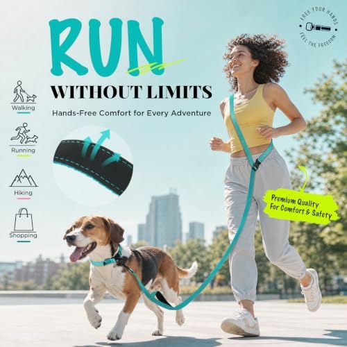 Hands Free Dog Leash, 5.9-8.2ft Multifunctional Crossbody Rope - Image 4