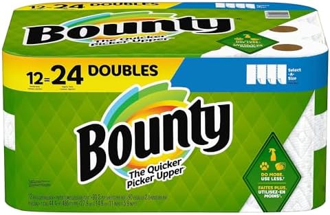 Bounty® Select-A-Size® Double 2-Ply Paper Towels, 98 Sheets Per Roll by Bounty
