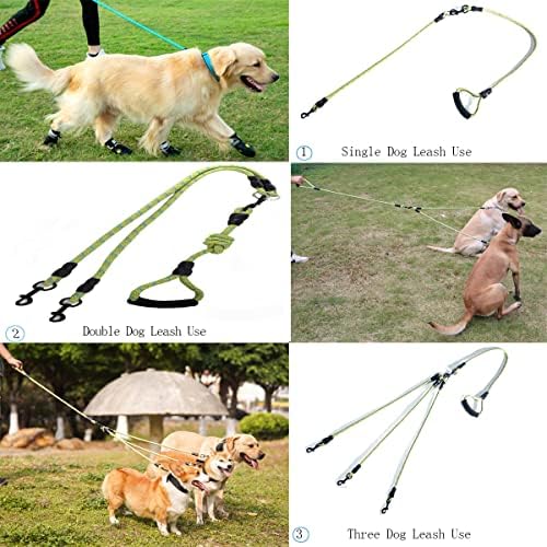 3 Dog Leash for 1-3 Dogs, 360° Swivel, No Tangle - Image 5