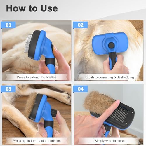 Dipoo Self-Cleaning Brush for Pet Deshedding - Image 7