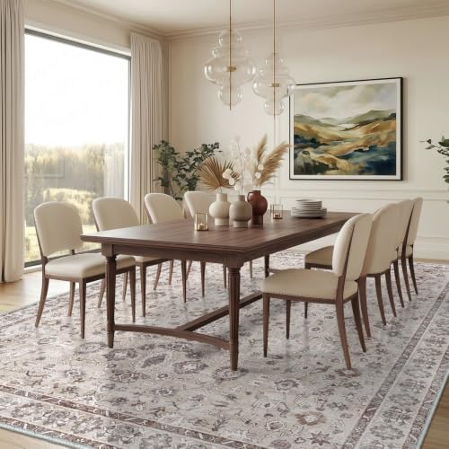 7x7 Area Rug Living Room: Non Slip Machine Washable Indoor Carpet - Image 3