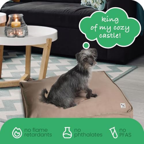 Molly Mutt Tan Dog Bed Cover, Non-Toxic & 100% Cotton - Image 6