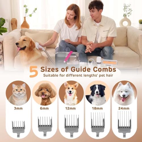 HEAPETS Dog Grooming Vacuum Kit - 3L Vacuum - Image 3