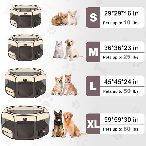 Aivituvin Dog Playpen, Foldable Pet Play Pens - Image 5