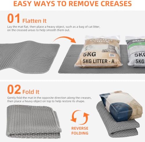 Cat Litter Mat 47"x33" Urine-Proof XL Litter Mat - Image 4