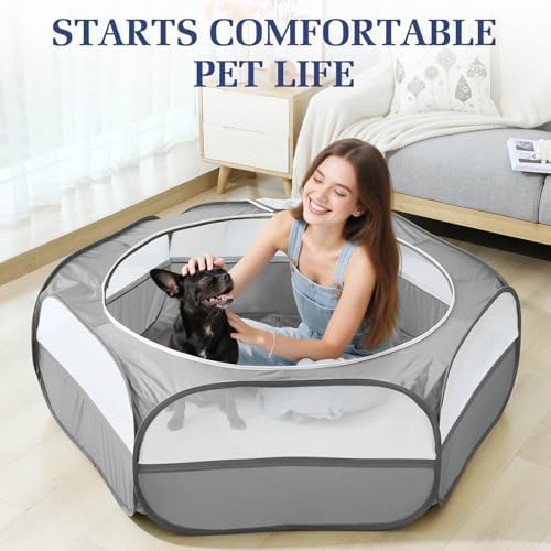 Pawaboo 2-in-1 Small Animals Playpen - Image 6