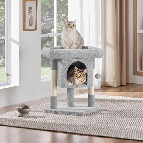 Yaheetech 23.5in Small Low-Profile Cat Tree Condo - Image 2