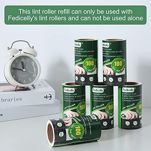 Fedicelly Lint Rollers Pet Hair Extra Sticky Refills, Mega Value Set 600 Sheets - Image 6