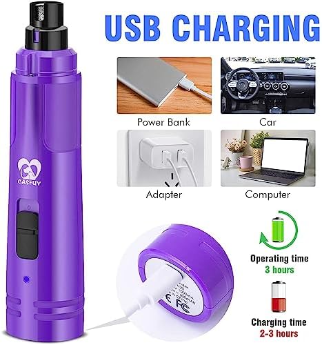 Casfuy Dog Nail Grinder with LED Light - Image 3