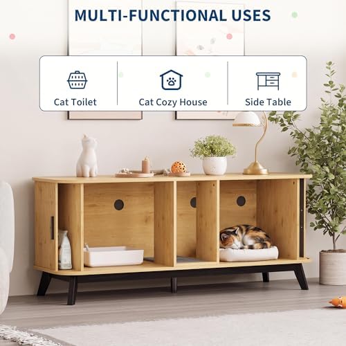 Cat Litter Box Furniture for 2 Cats - Image 7