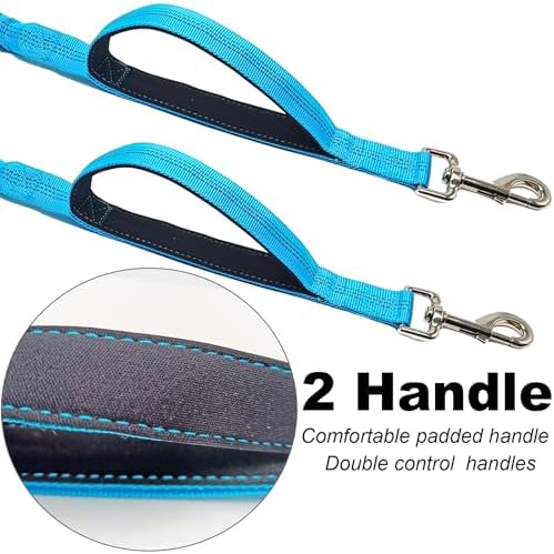 Dual Dog Leash Coupler, Double Control Padded Handles - Image 3