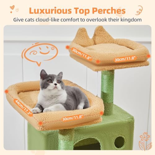 Taoqimiao Cactus Cat Tree, 71 in Extra Large Cat Tower - Image 5