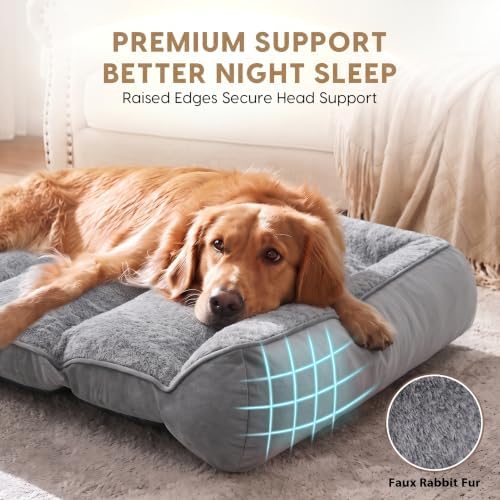 Orthopedic Dog Beds Large Sized Dog, Washable Dog Bed - Image 2