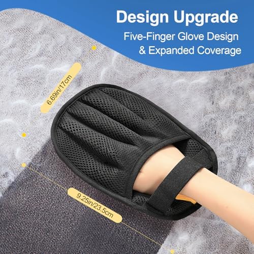 2Pcs Pet Hair Removal Gloves Cat & Dog, Electrostatic Reusable Remover Tool - Image 2