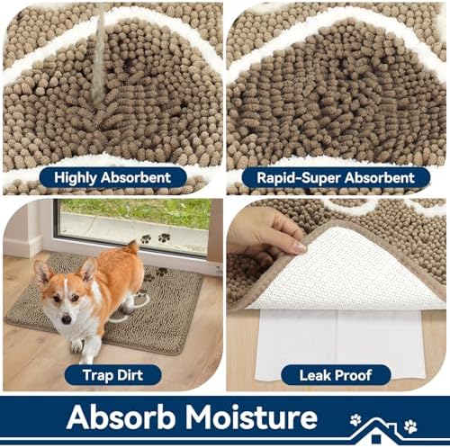 Bcoimo Super Absorbent Dog Door Mat - Image 4