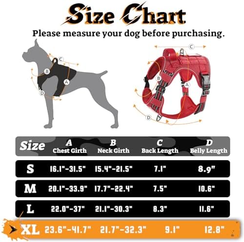 rabbitgoo Tactical Dog Harness for Large Dogs, No Pull Service Pet Vest - Image 3