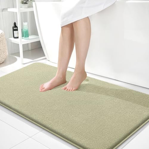 OLANLY Memory Foam Bathroom Runner Rugs 44x24, Absorbent Long Mat by OLANLY