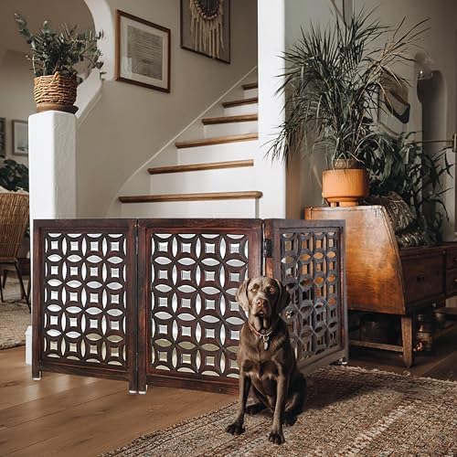 Wooden Foldable Pet Dog Gate - Image 4