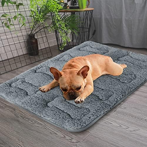 Dog Bed Crate Mat 2 Pack, Soft Plush Dog Bed Pad - Image 5