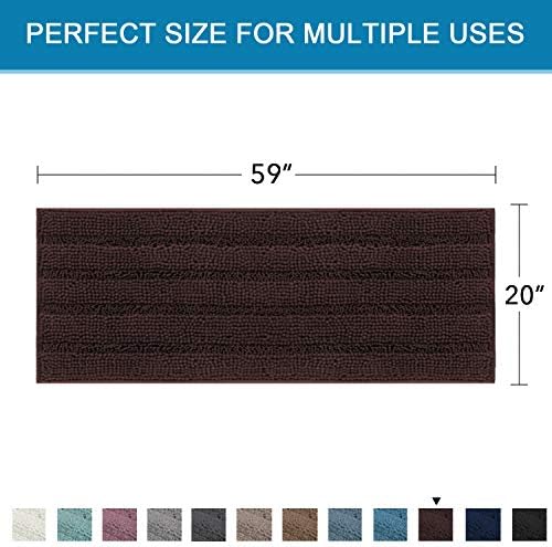 H.VERSAILTEX Bathroom Rugs Bath Mat Runner Rug Non Slip Kitchen Rug Extra Long - Image 2