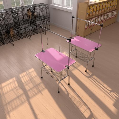 36" Pet Dog Grooming Table, Foldable Stainless Steel Frame Pet Drying Grooming - Image 5