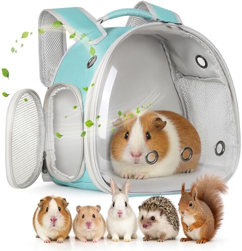 Guinea Pig Backpack, Space Capsule Bubble Window Small Animal Backpack by LightUpYourPetsLife