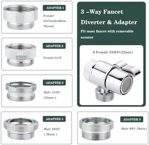 Bathtub Shower Head Sink-Faucet set，Tub faucet spayer attachment - Image 5
