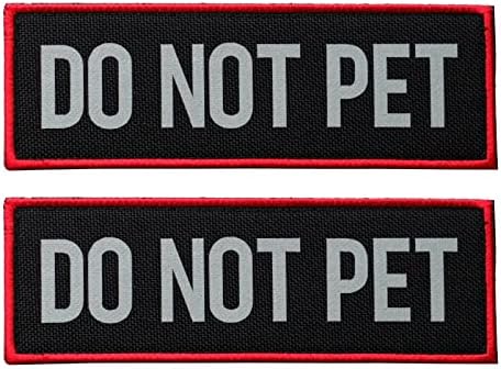 2 Pcs Reflective Do Not Pet Patch Set by FITZNORA