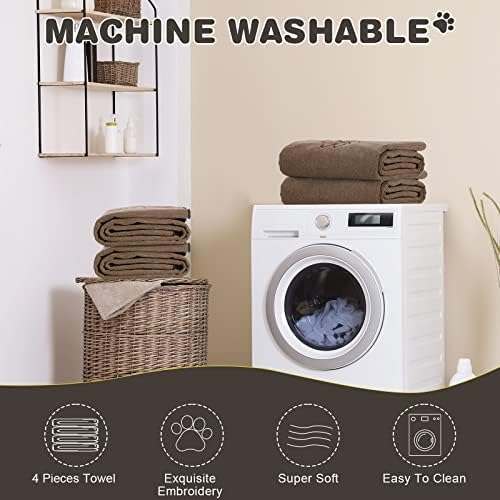 Chumia 4 Pcs Dog Towels for Drying, 30 x 50 Inch - Image 6