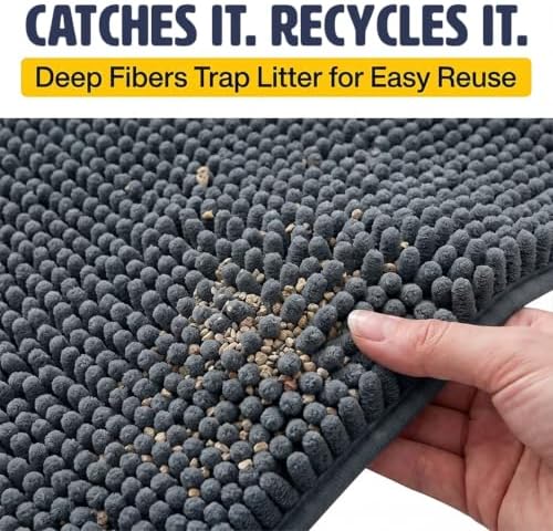 Muddy Mat® | Cat Litter Mat 18"x28", Litter Trapping Mat, Super Absorbent - Image 4