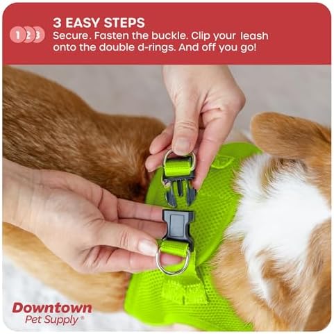 Downtown Pet Supply Step in Dog Harness No Pull, Atomic Yellow - Image 4