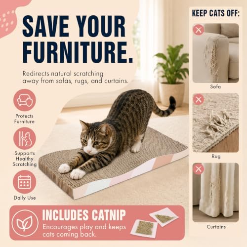 SIDAZON Cat Scratch Pad Cardboard cat scratchers - Image 4