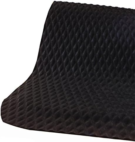Hog Heaven 5/8 inch Black & Yellow Border 3' x 5' Nitrile Backed Anti-Fatigue Comfort Mat