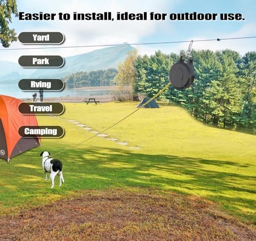 30ft Retractable Dog Leash, 2-in-1 Retractable Dog Lead - Image 6