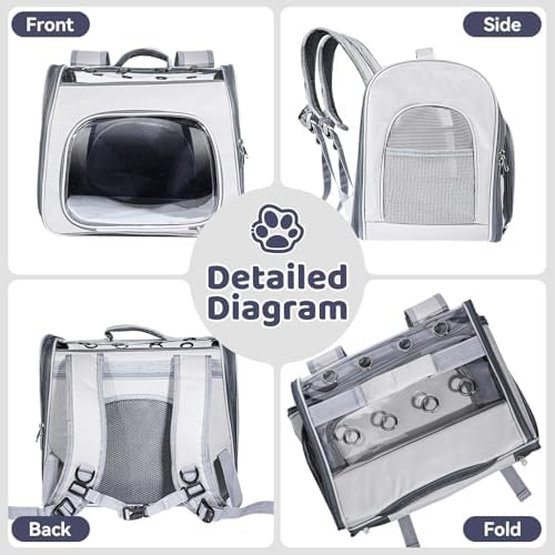 Airline Approved Cat Soft-Sided Carrier Backpack Up to 12 lbs - Image 6