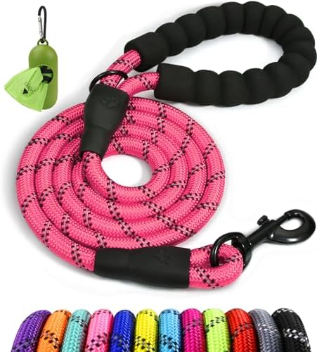 Taglory Rope Dog Leash for Small Medium Dogs, 5 FT Padded Handle by Taglory