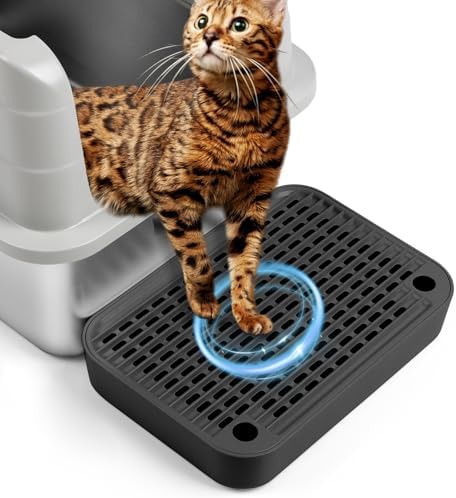 Cat Litter Box Step with Filter Function, Non-Slip Cat Step by Bartuke